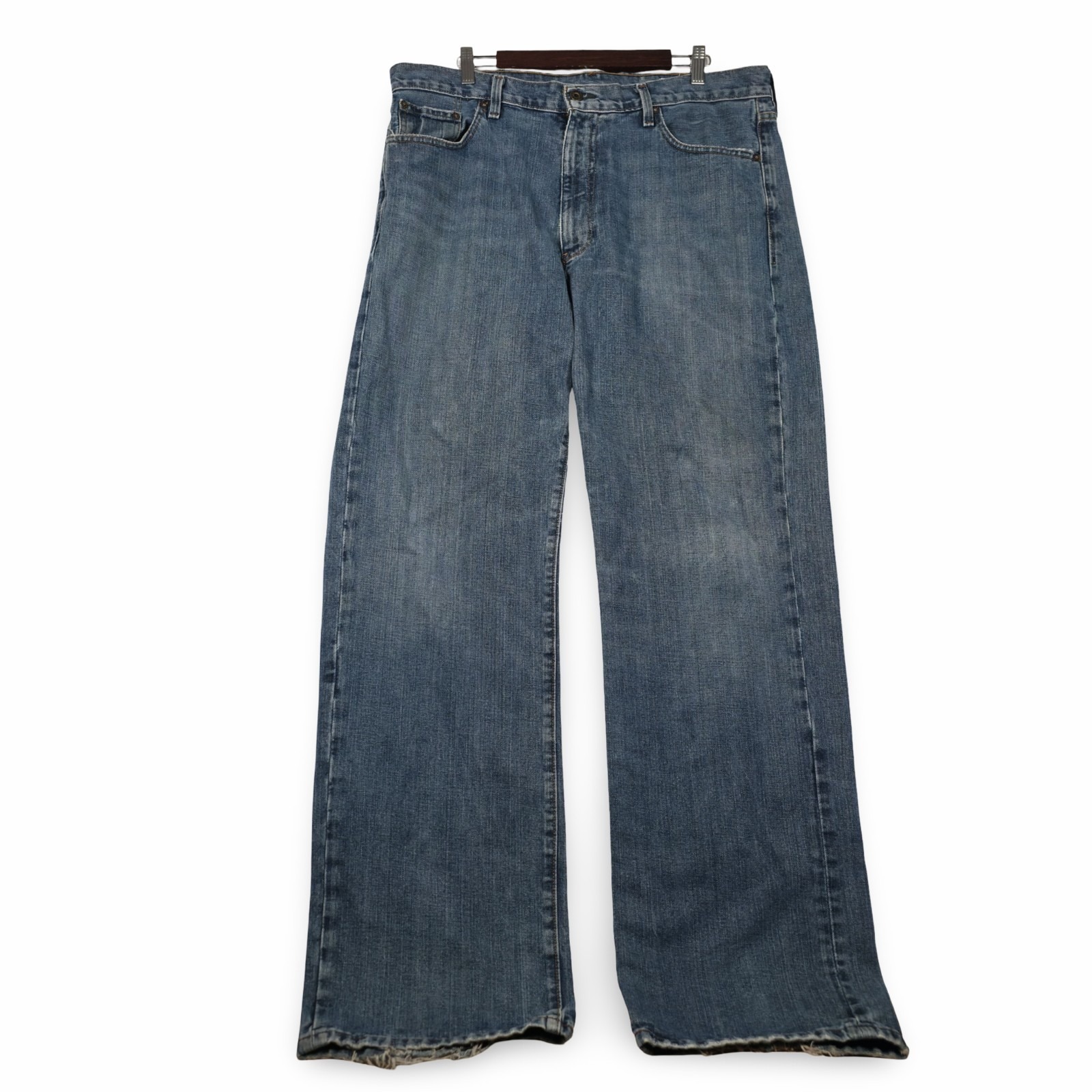 Vtg Polo Jeans Co Ralph Lauren Thompson Loose Jeans 38x34 Baggy Blue Denim Y2k